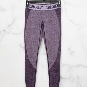 Gymshark Womens Small Flex Leggings Dark Ruby Marl Blush Nude Fitness Lifting